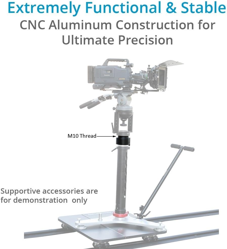 Proaim Euro/Elemac 360&deg; Rotating Adapter Mount for Cinema Dolly, Bazooka Riser, Jib/Crane | Professional Heavy-Duty CNC Aluminum Clamp for Stable Smooth Panning Shots (RA-282-00)