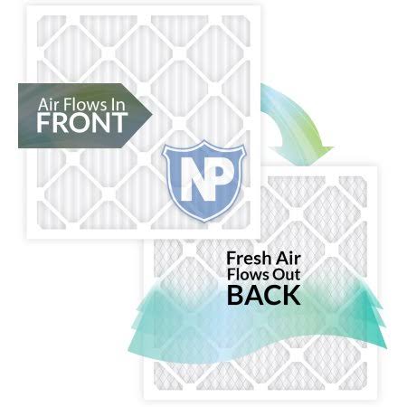 Nordic Pure 18x18x1 Pleated MERV 10 AC Furnace Filters Qty 24, White