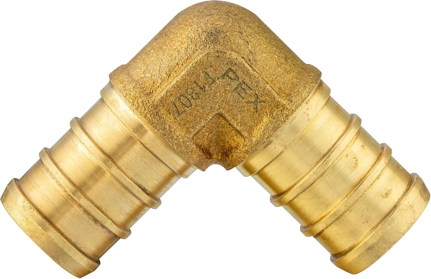 (Pack of 25) EFIELD Pex 1/2 Inch Elbow Brass Crimp Fittings for Pex Tubing, Lead Free Brass Pack of 2