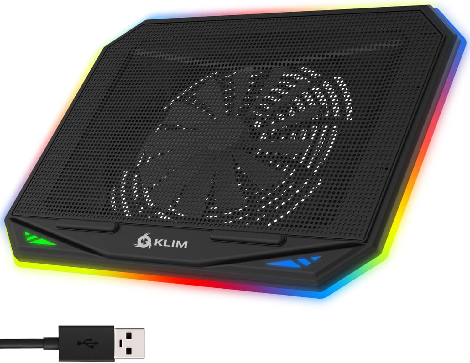KLIM K21 + Laptop Cooling Stand with RGB backlighting + 11