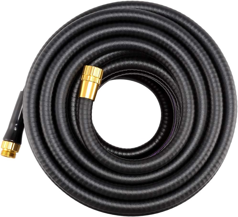 Giraffe Reinforced Garden Hose 5/8 in. x 90 ft., Never Kink Polyvinyl Chloride Heavy Duty Water Hose Pack of 2