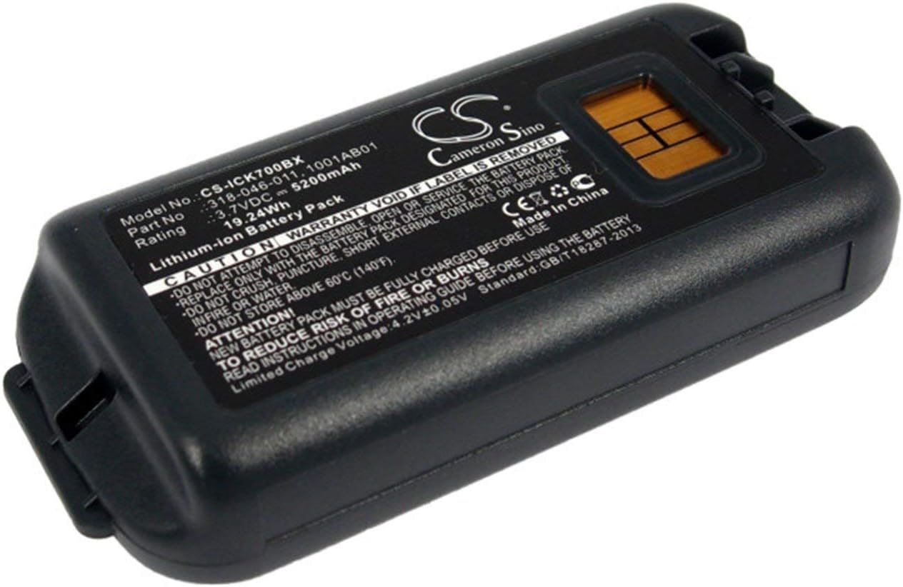 VINTRONS Battery Replacement Compatible for INTERMEC CK70, CK71, (5200mAh / 19.24Wh) Pack of 2