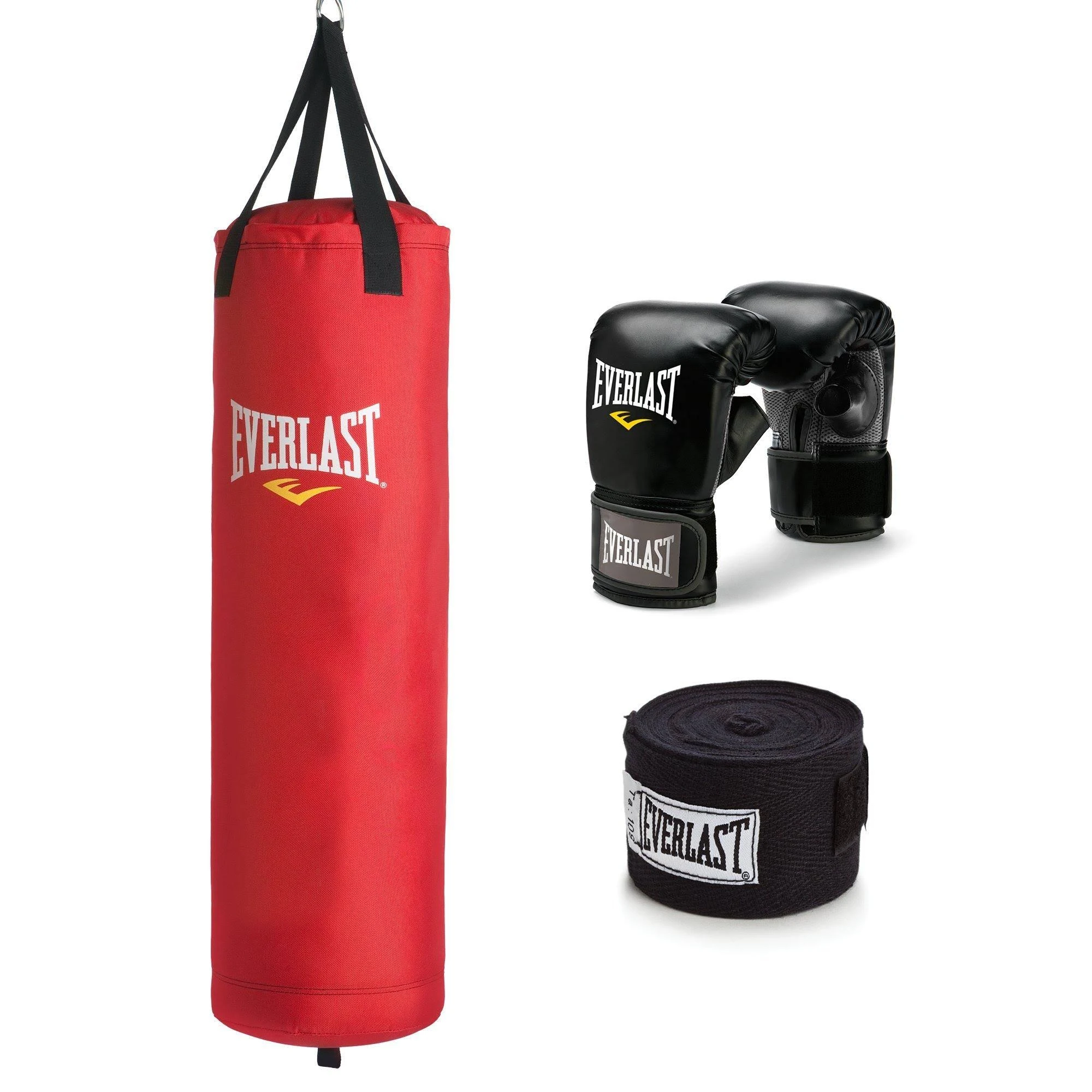 Everlast 70 lb MMA Heavy Bag Kit Black