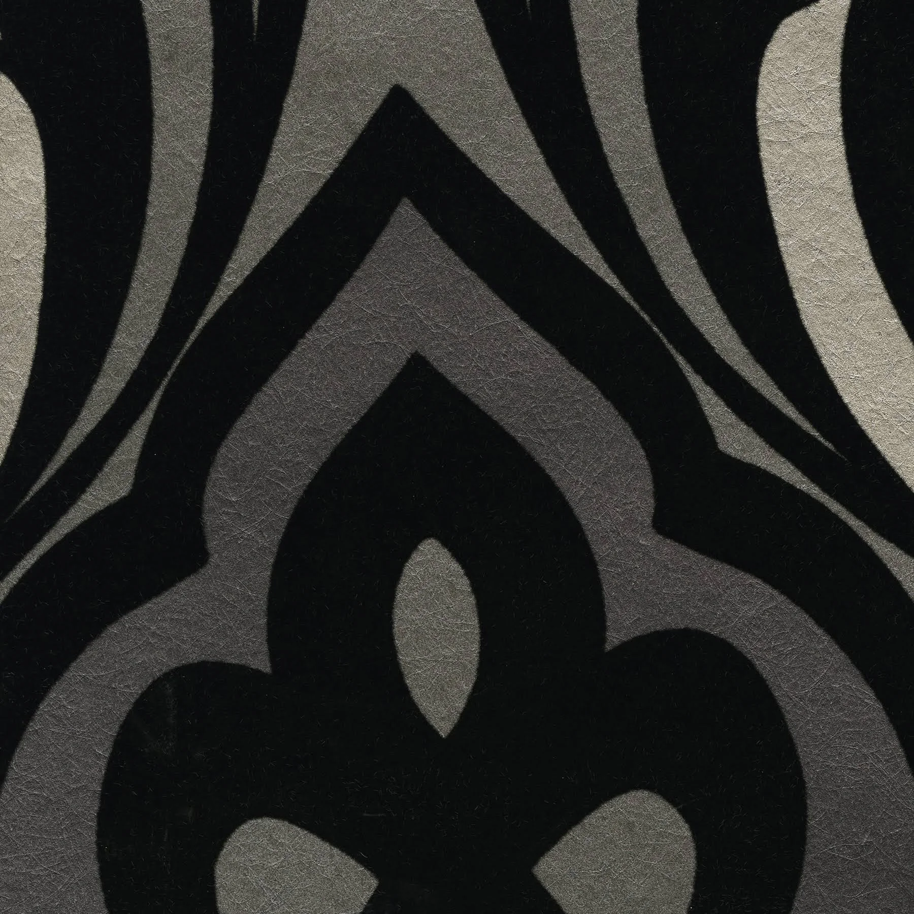 Sahrzad Black Nouveau Damask Wallpaper