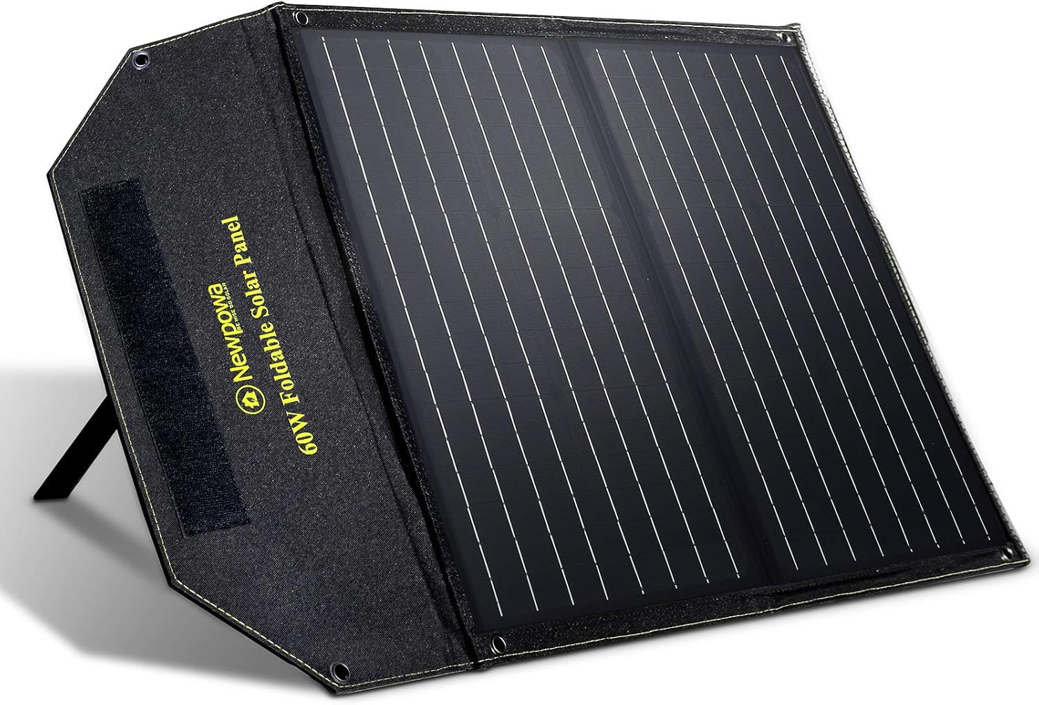 Newpowa 60W Foldable Solar Panel Charger High-Efficiency Mono Cells, for Portable Genarator&12V Batteries, Dual DC Ports Compatible with Newpowa/Jackery/Goal Zero Generators, for RV Boat Van Camping