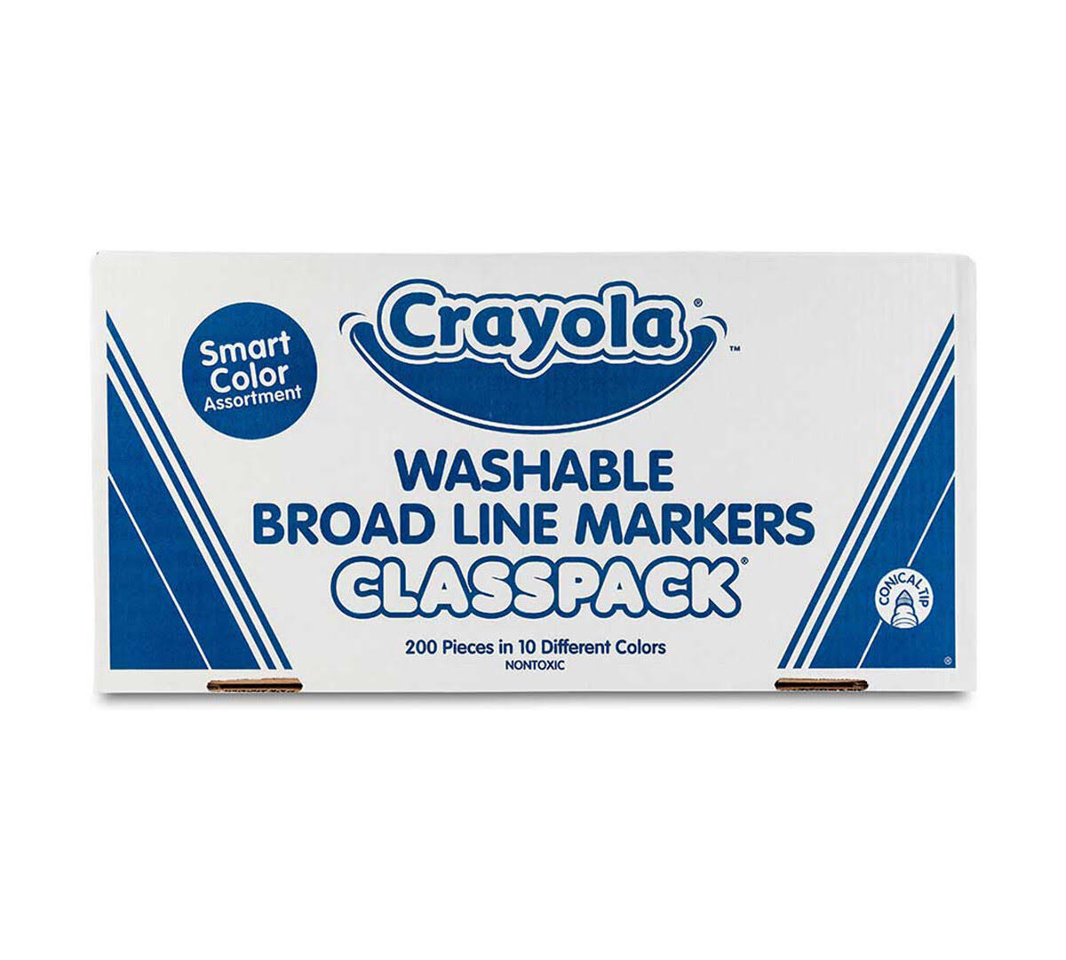 Crayola 200 Count Washable Broad Line Markers Classpack 10 Colors