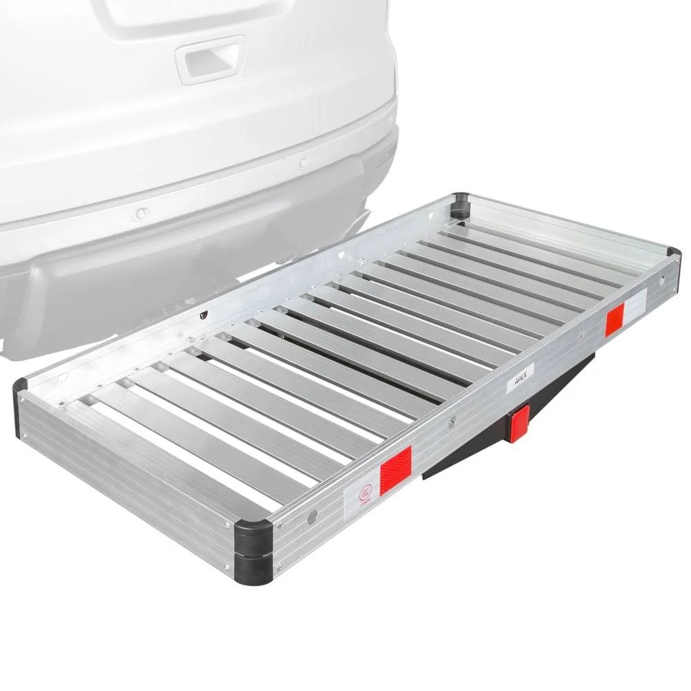 Apex ACC2-4820 Metallic Aluminum Hitch Cargo Carrier (48x20 Tray for 2x22 Class III or IV Receiver)