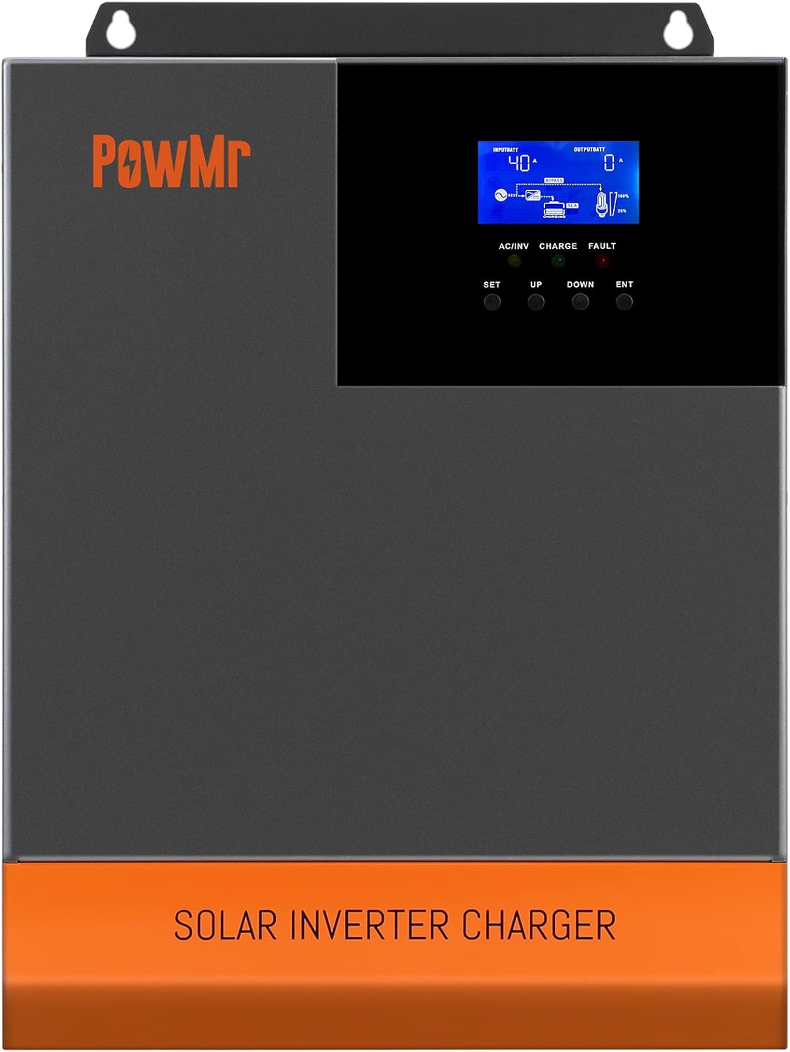 All-in-ONE Hybrid Solar Charger Inverter 48V 3500W Output 110Vac Off Grid Solar Inverter, 48V Inverter Built-in 80amp Mppt Controller Support Lead-Acid Lithium Battery Solar Power Utility Generator
