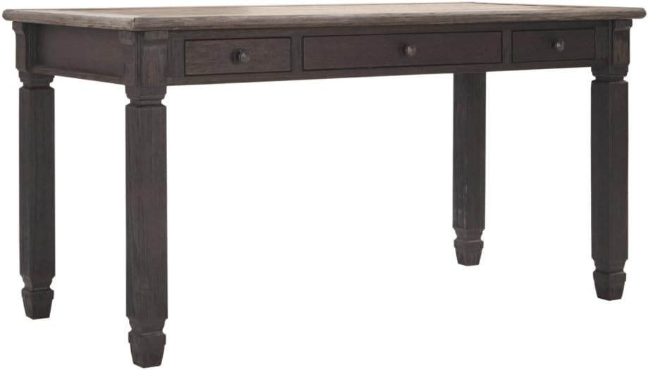 Signature Design by Ashley Tyler Creek Home Office Desk Grayish Brown/Black