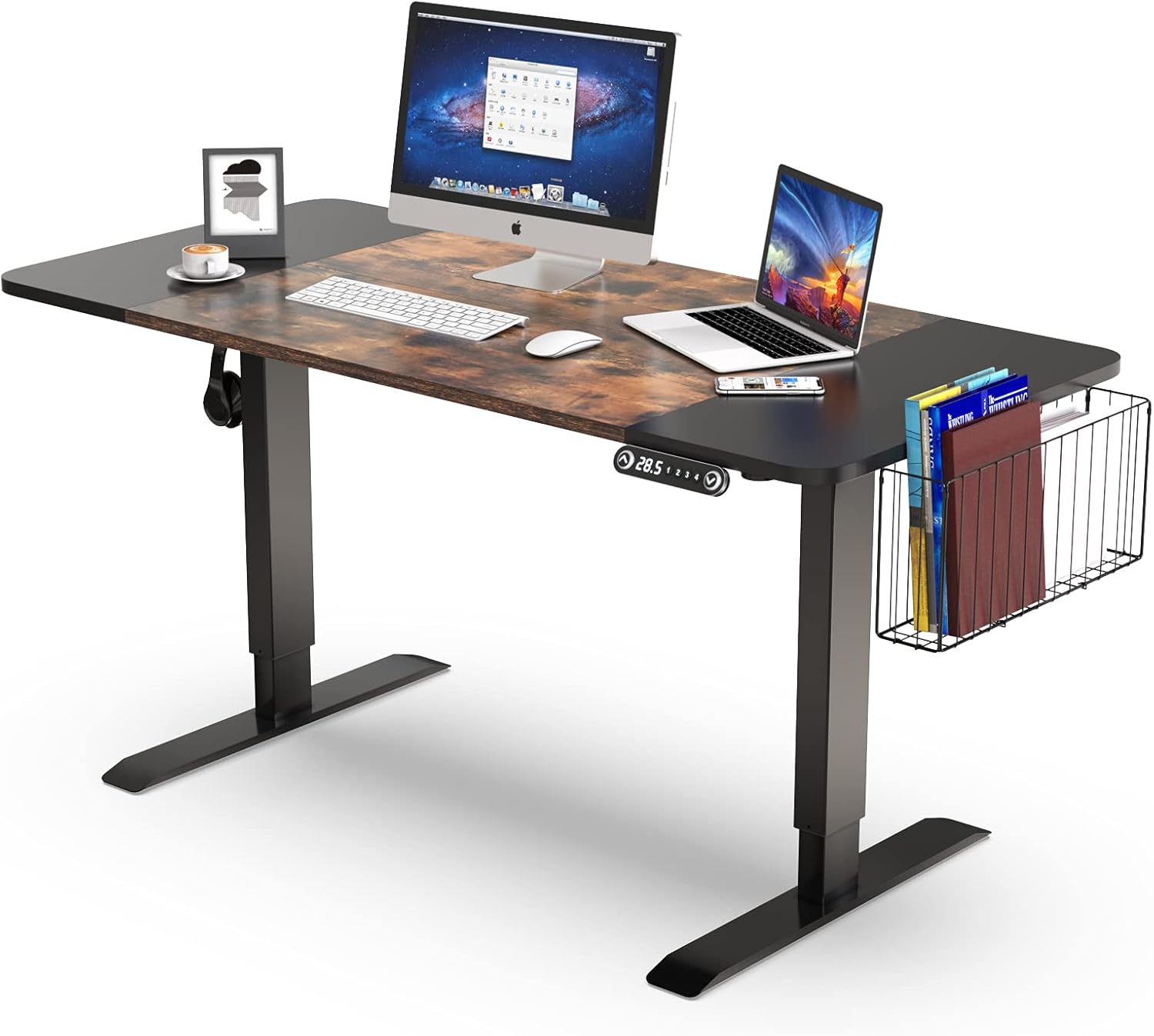 Easyzon Electric Standing Desk, Height Adjustable Stand Up Desk 55