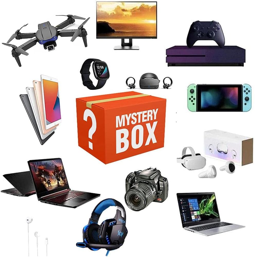 Mystery Value Electronic Products Gift Box Random Lucky Box Electronic Product Full of Surprise Electronic Product Gift Package Pack of 2