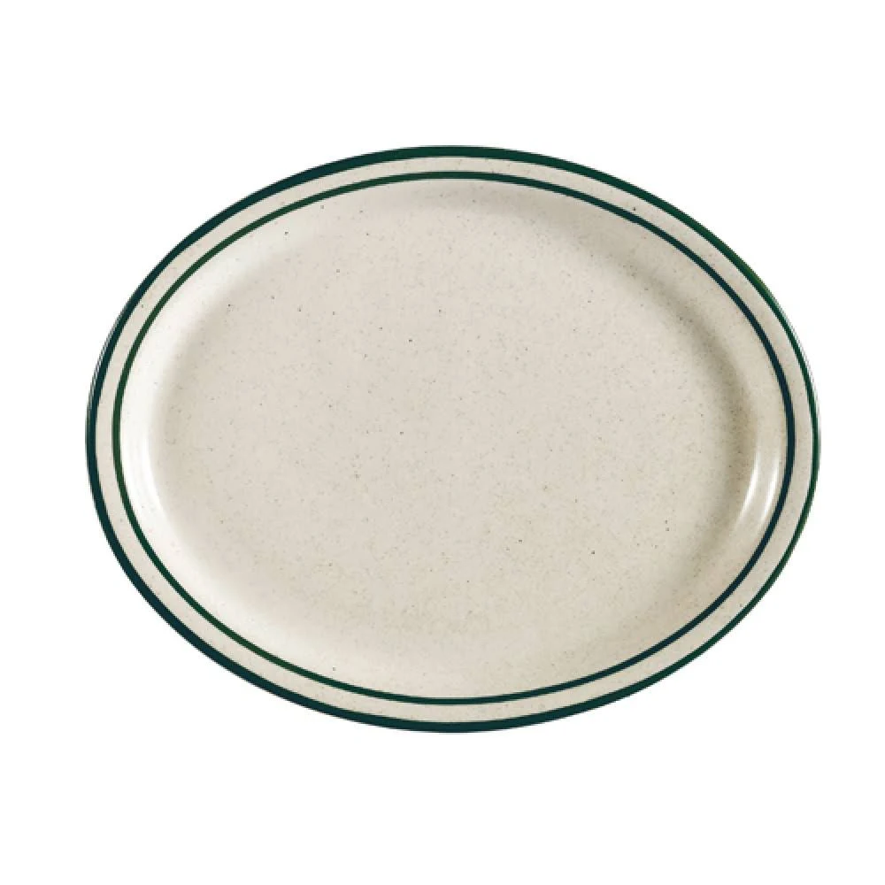 Emerald Narrow Rim Oval Platter, 13 1/2x22 by CAC China - CES-14