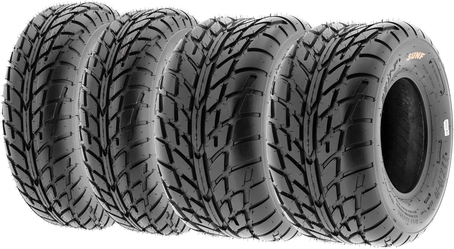 Set of 4 SunF A021 TT Sport ATV UTV Flat Track Tires 19x6-10 Front & 20x10-9 Rear, 6 PR, Tubeless