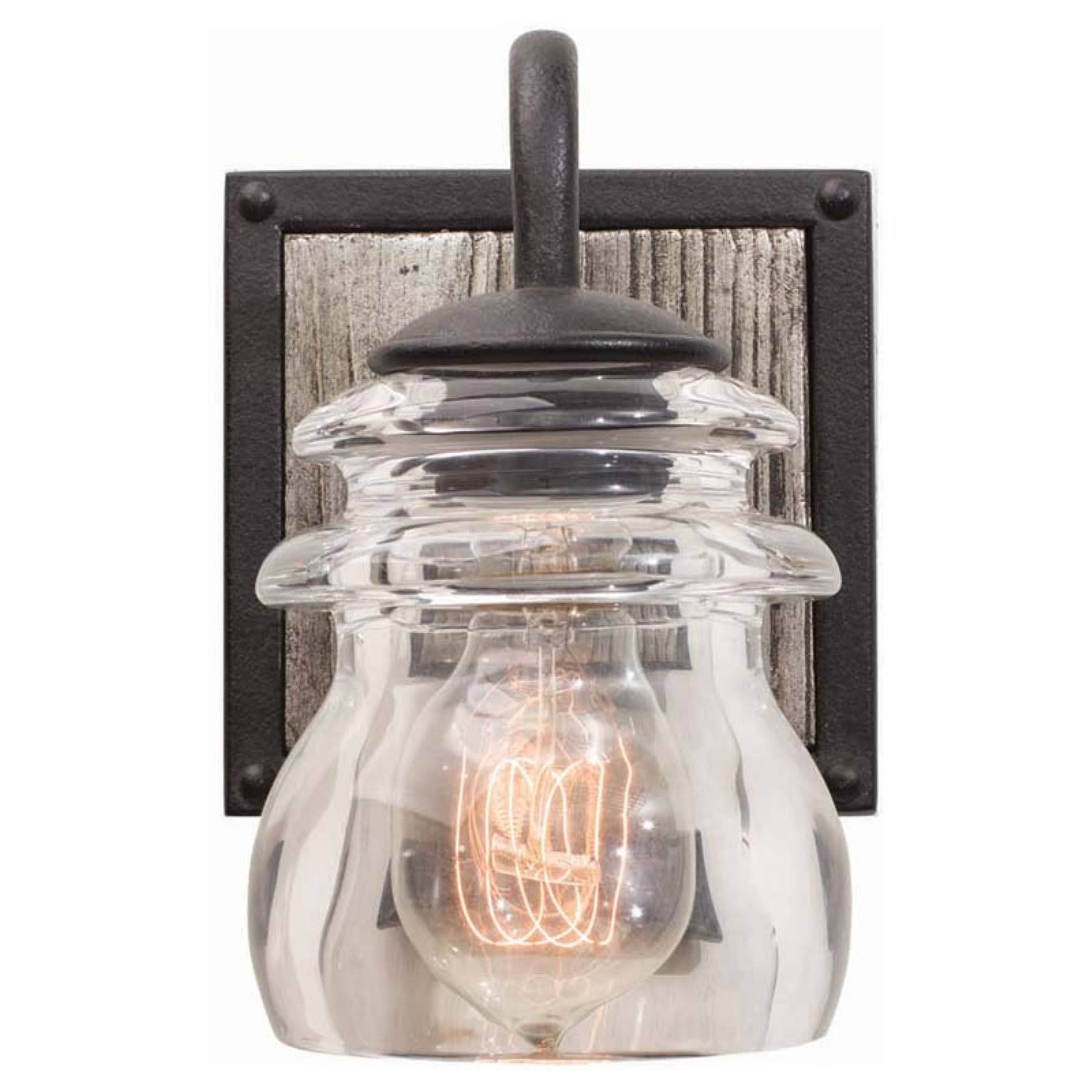 Kalco Bainbridge 1 Light Bath, Black Iron - 504631BI