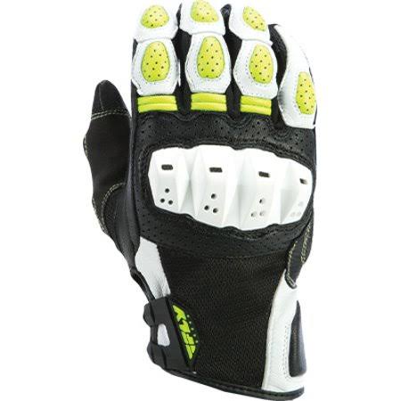 Fly Racing #5884 476-2048~5 Brawler Gloves XL White/Hi Viz