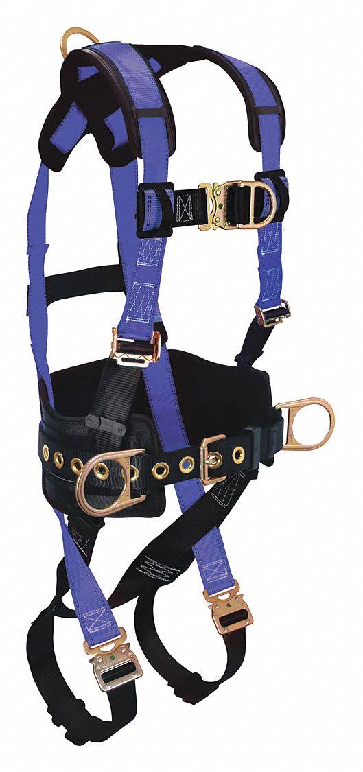 Condor Full Body Harness, 425 lb, Black/Blue - XL Model G7035QCFDXL