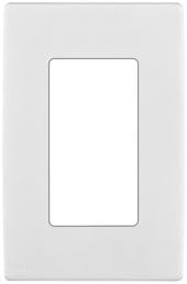 WALL PLATE 1 GANG WHT Pack of 2