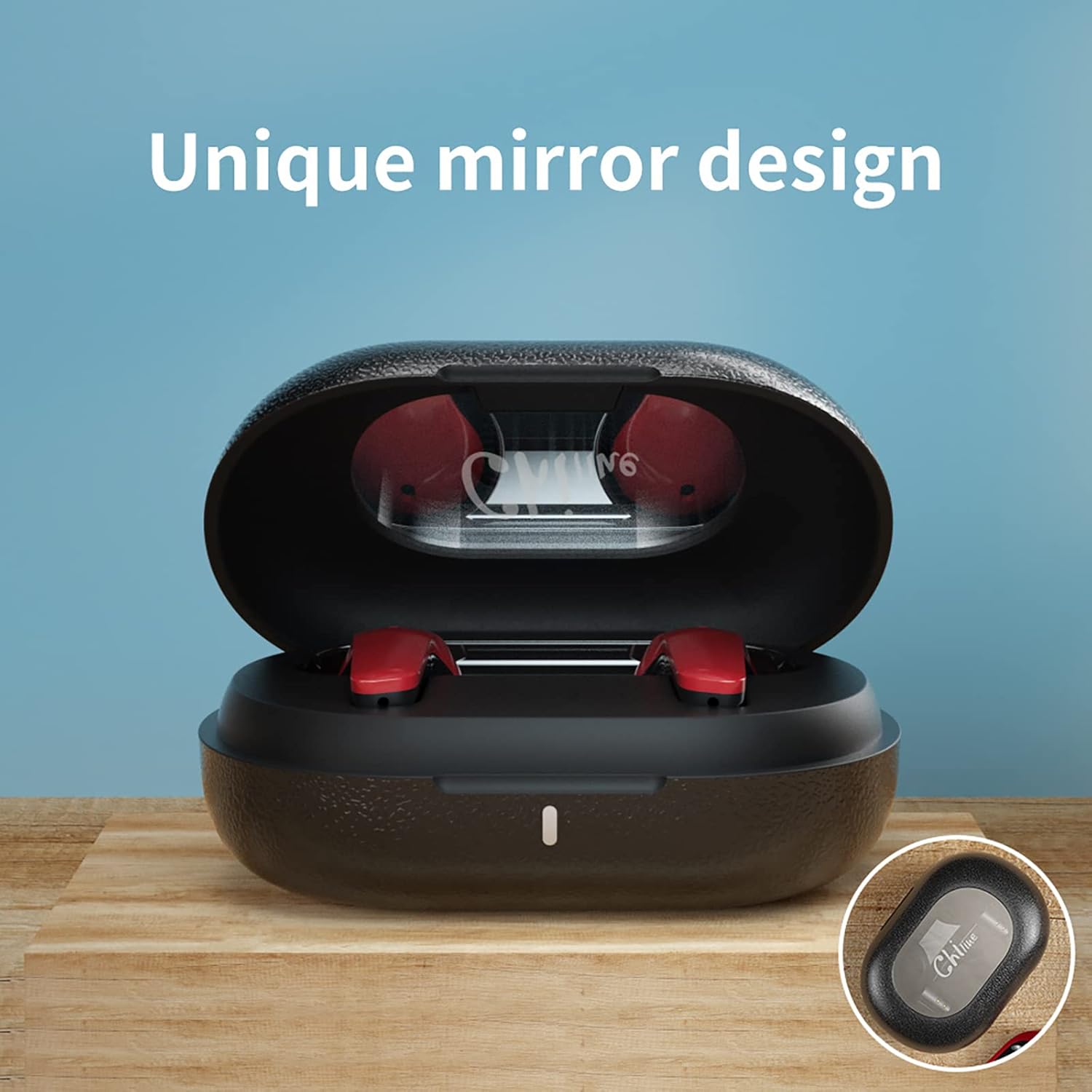 True Wireless Earbuds Noise Cancelling, Bluetooth 5.1 Earphones Built-in Mic,IPX5 Waterproof Earphones Touch Control Stereo in-Ear Headset,Bluetooth Earbuds with Deep Bass for Sports,Black Pack of 2