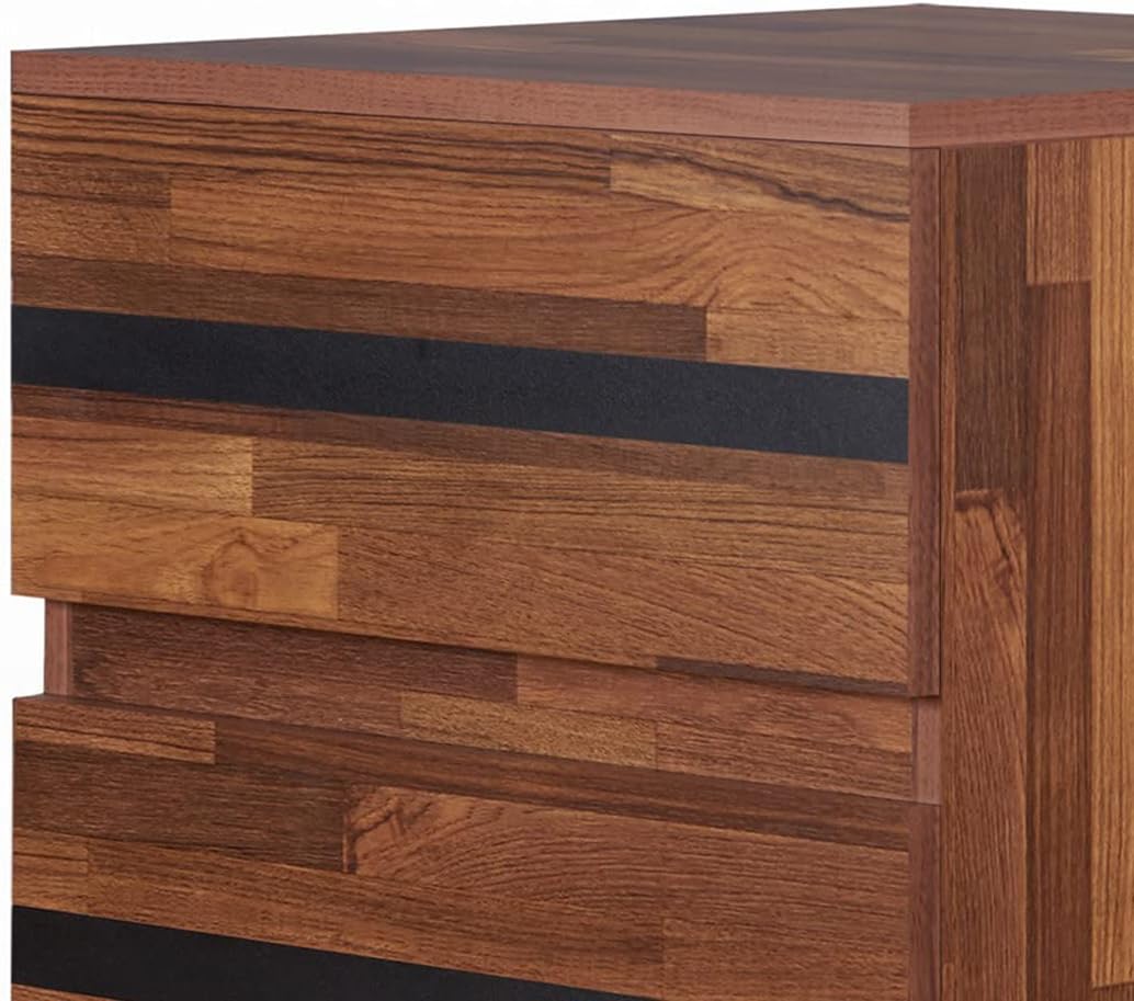 ACME Furniture Karine End Table, Walnut & Black