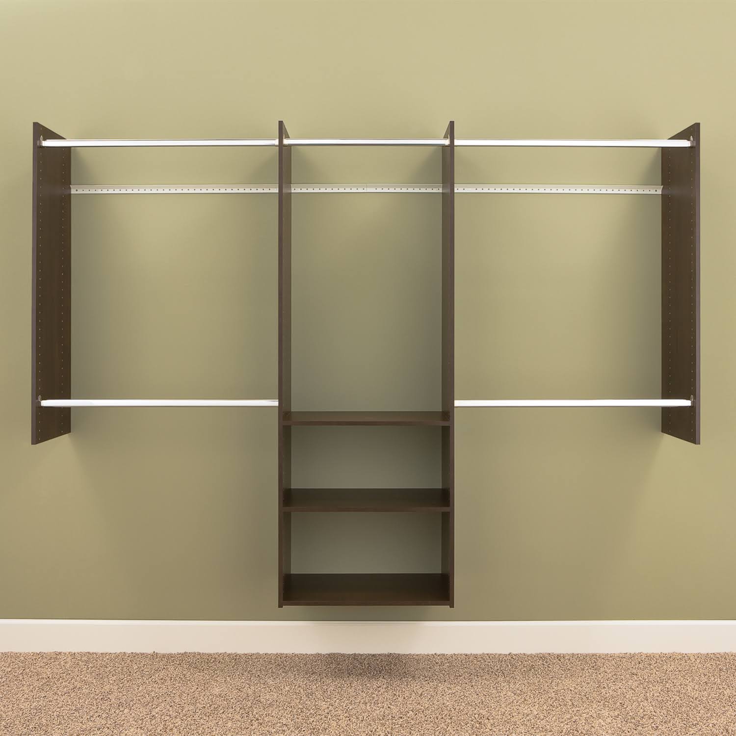 Easy Track RB1460-T.PK 4 x 8 ft. Closet Deluxe Starter Kit