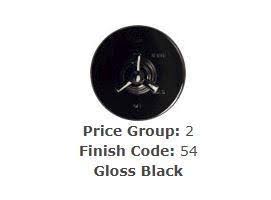 Brasstech 120/54 Large Basket STRAINER Set Gloss Black