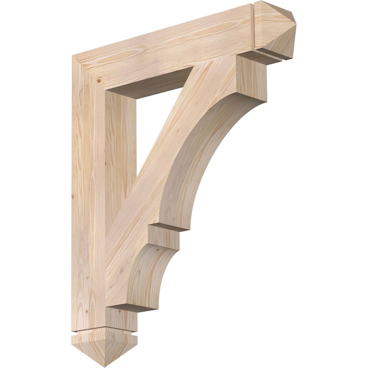 5 1/2x22W x 32x22D x 38x22H Balboa Arts u0026 Crafts Smooth BRACKET, Douglas Fir