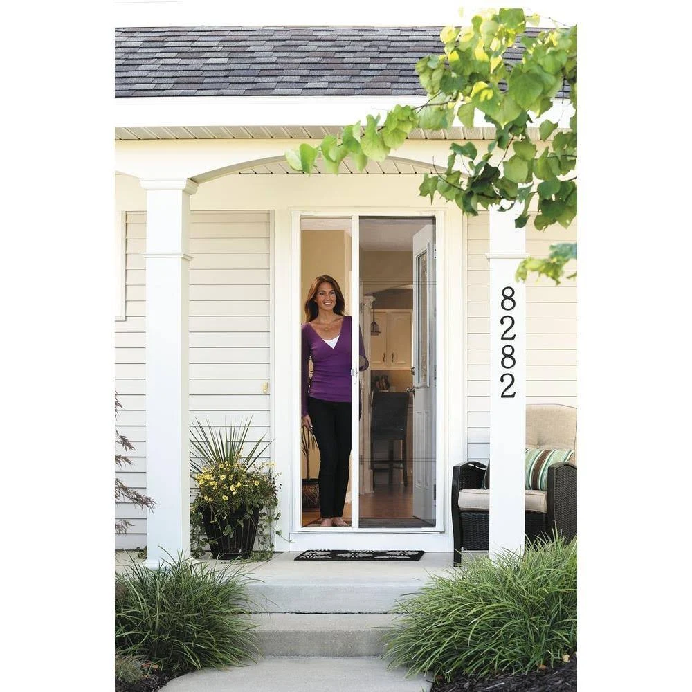 Larson Brisa Brown Retractable Screen Door 78x22 Single