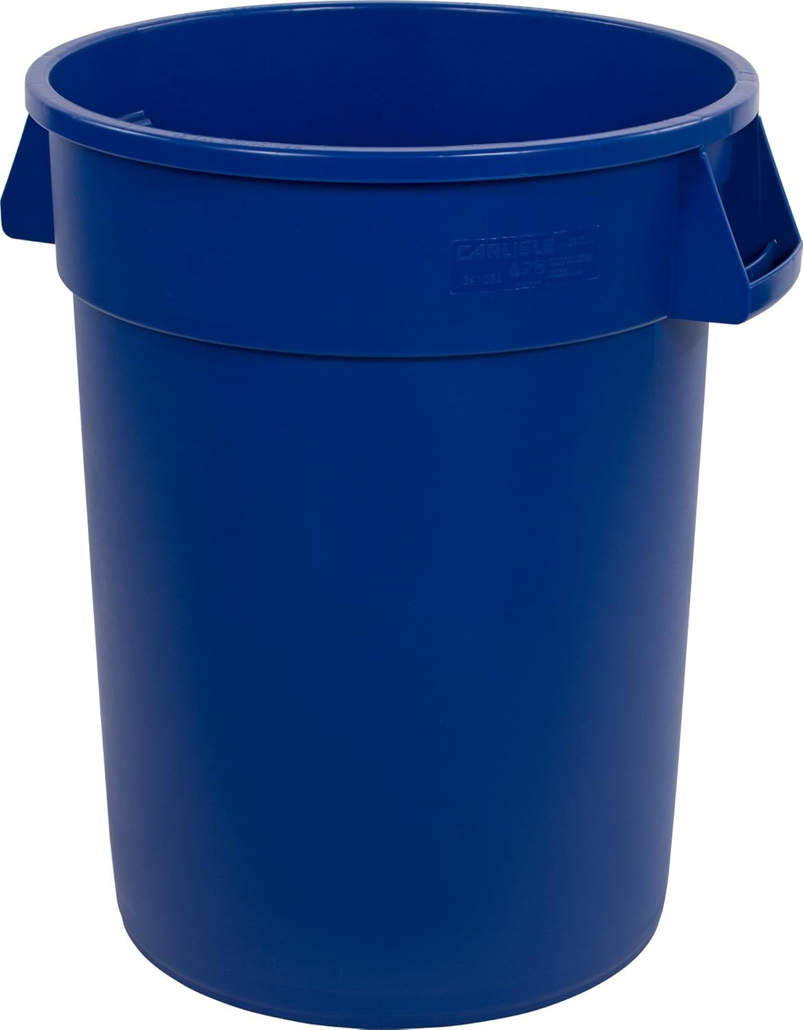 Carlisle 34103214 Bronco Round Waste Container Only, 32 Gallon, Blue Pack of 2
