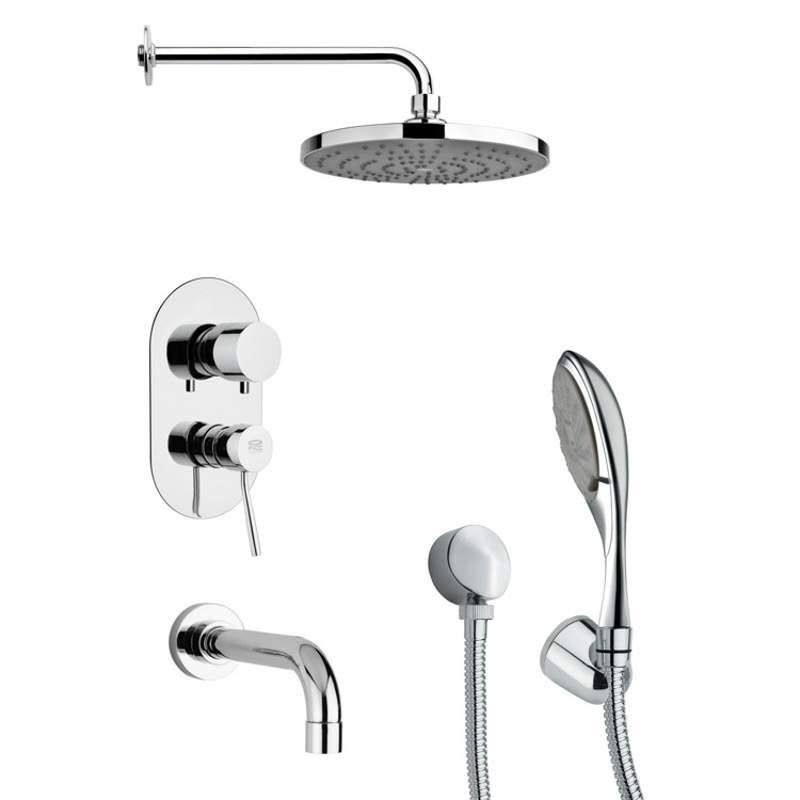 Nameeks TSH4083 Remer Tub and Shower Package - Chrome, Silver