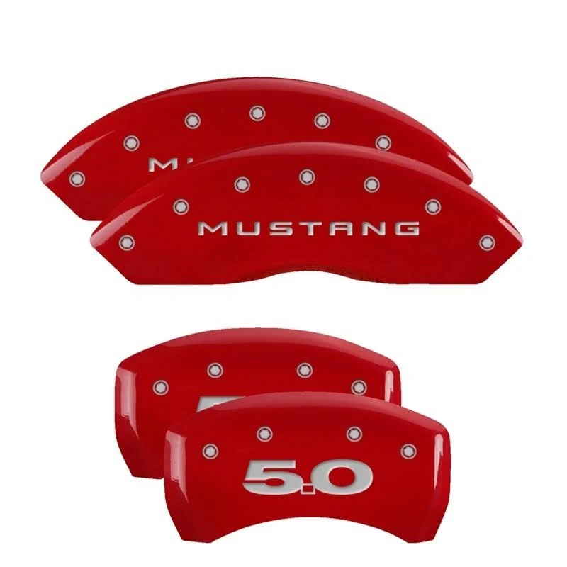 MGP Caliper Covers - Ford Caliper Covers 10200SMB2MB: Matte Black, Mustang / Bar u0026 Pony (2015)