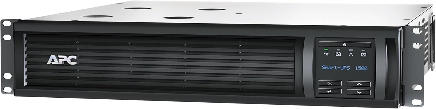 APC Smart-UPS RM SMT1500RM2UNC 1000W/1440VA 2U Rackmount LCD UPS System w Network Card