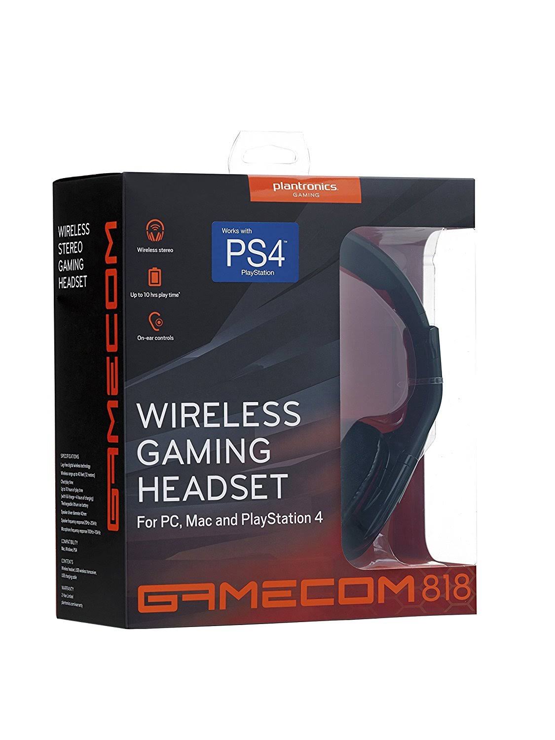 Plantronics GameCom 818 Wireless Headset for PS4/Mac/PC