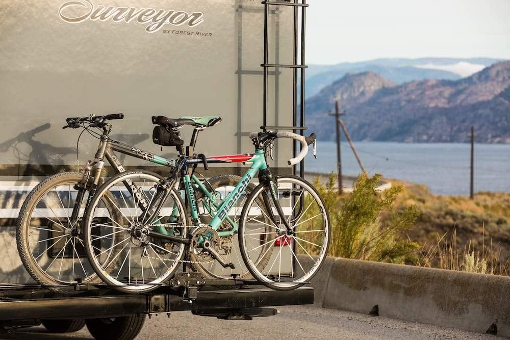 Swagman Bicycle Carrier TRAVELER XC2 RV Approved Hitch Mount Bike Rack , Black