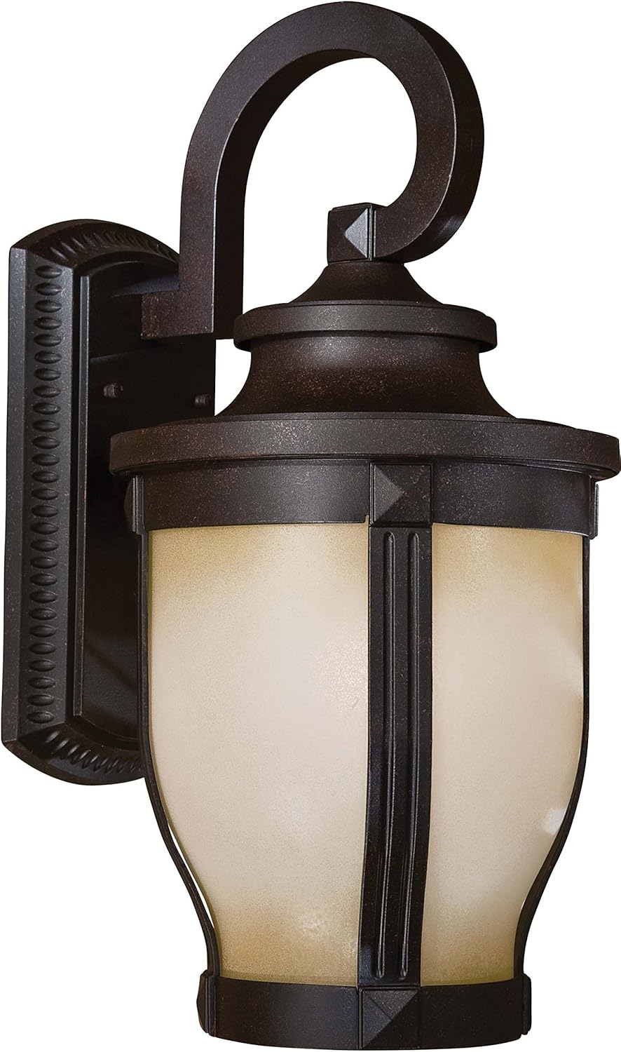 Minka Lavery Outdoor Wall Light 8762-166 Merrimack Aluminum Exterior Wall Lantern, 100 Watts, Bronze