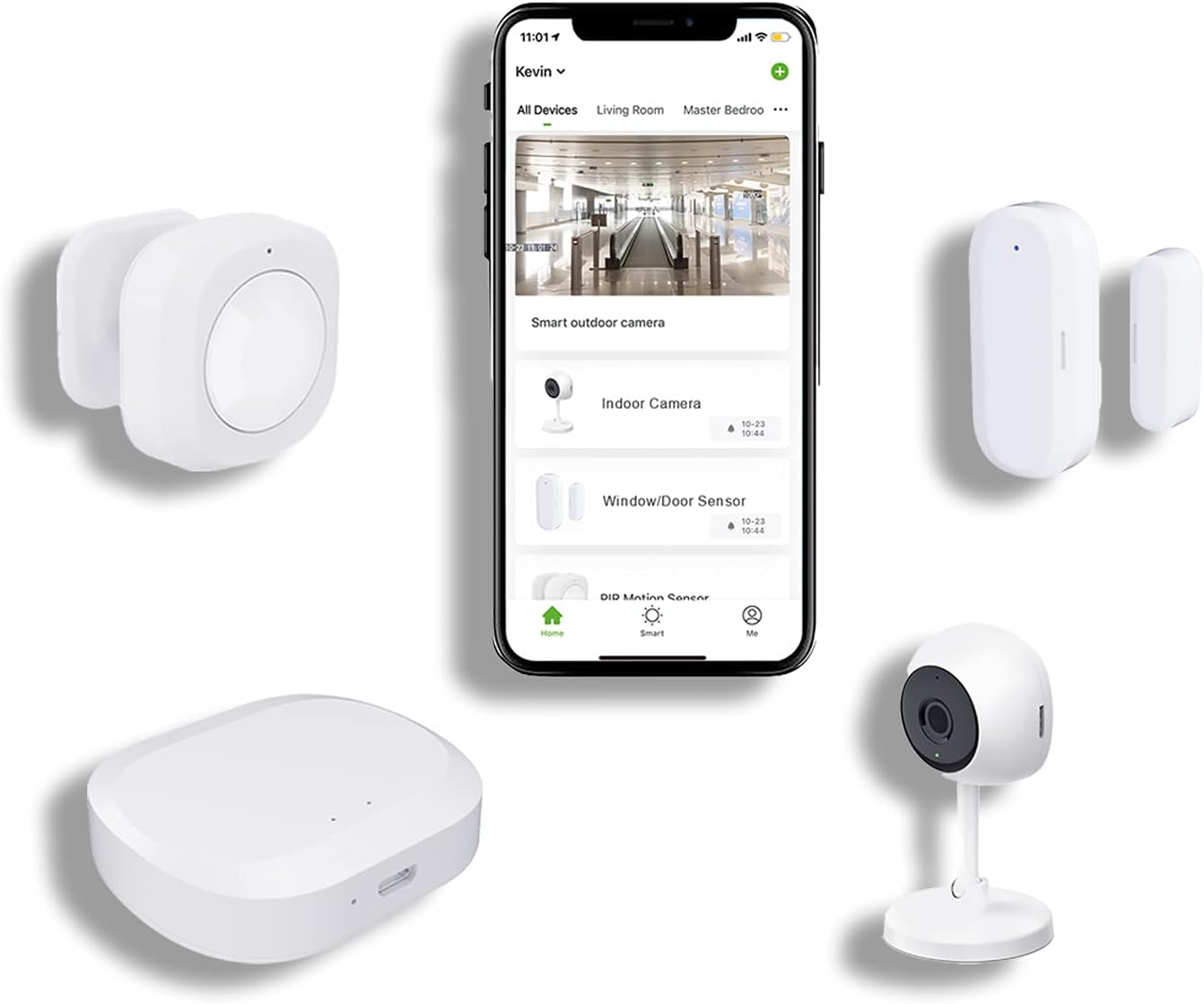 Jlazgj Home Security System Camara de seguridad Home Security kit Alexa Compatible Security System Door Alarm Security Systems for House Wireless Window Alarm sensors(4 Pieces)… Pack of 2