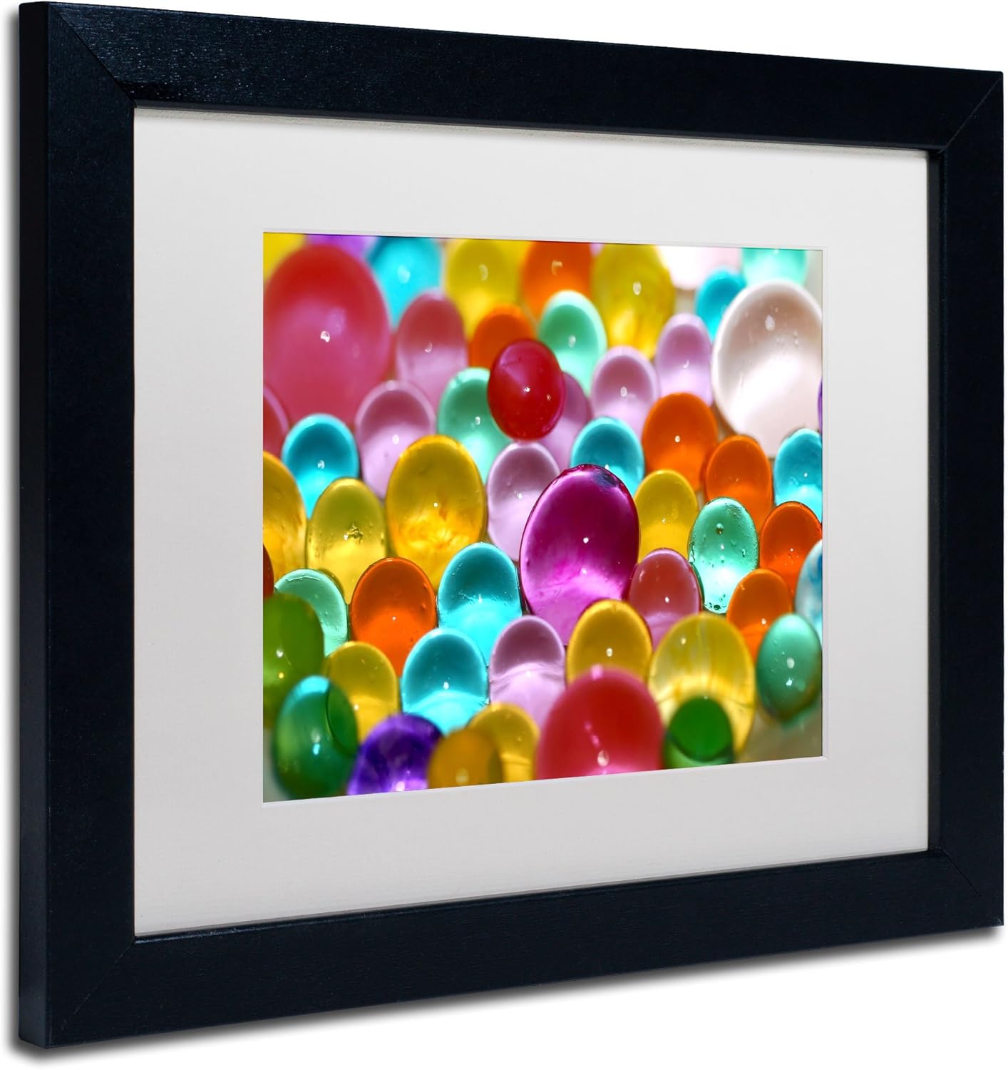 Festival of Colors Artwork Beata Czyzowska Young in White Matte and Black Frame, 11 by 14-Inch Pack of 2