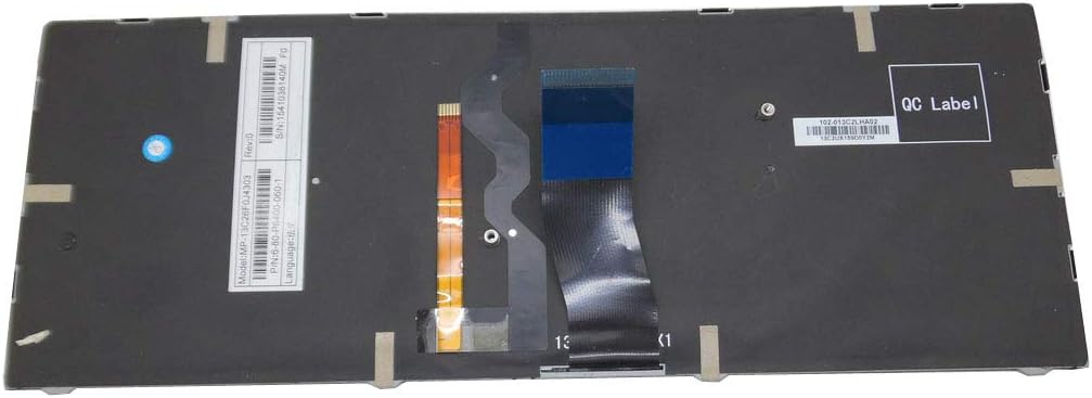 GAOCHENG Laptop Keyboard for CLEVO P640HJ P640HK1 P640RE P640RF P641HJ P641HK1 P641R P641RF United States US with Black Frame and Backlit