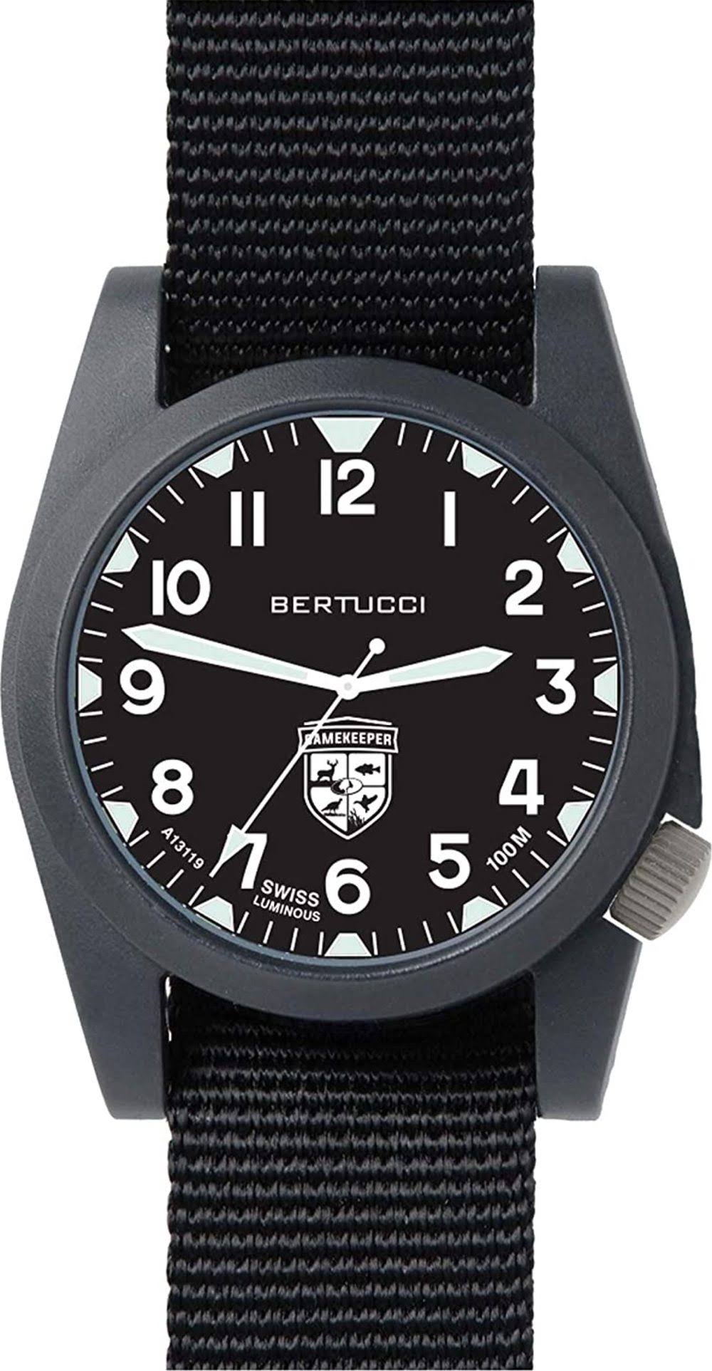 Bertucci Gamekeeper - Black Dial Black Case Black Nylon