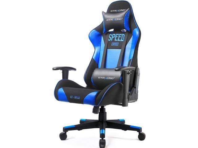 GTRACING PU Office Chair Racing Chair Backrest and Seat Height