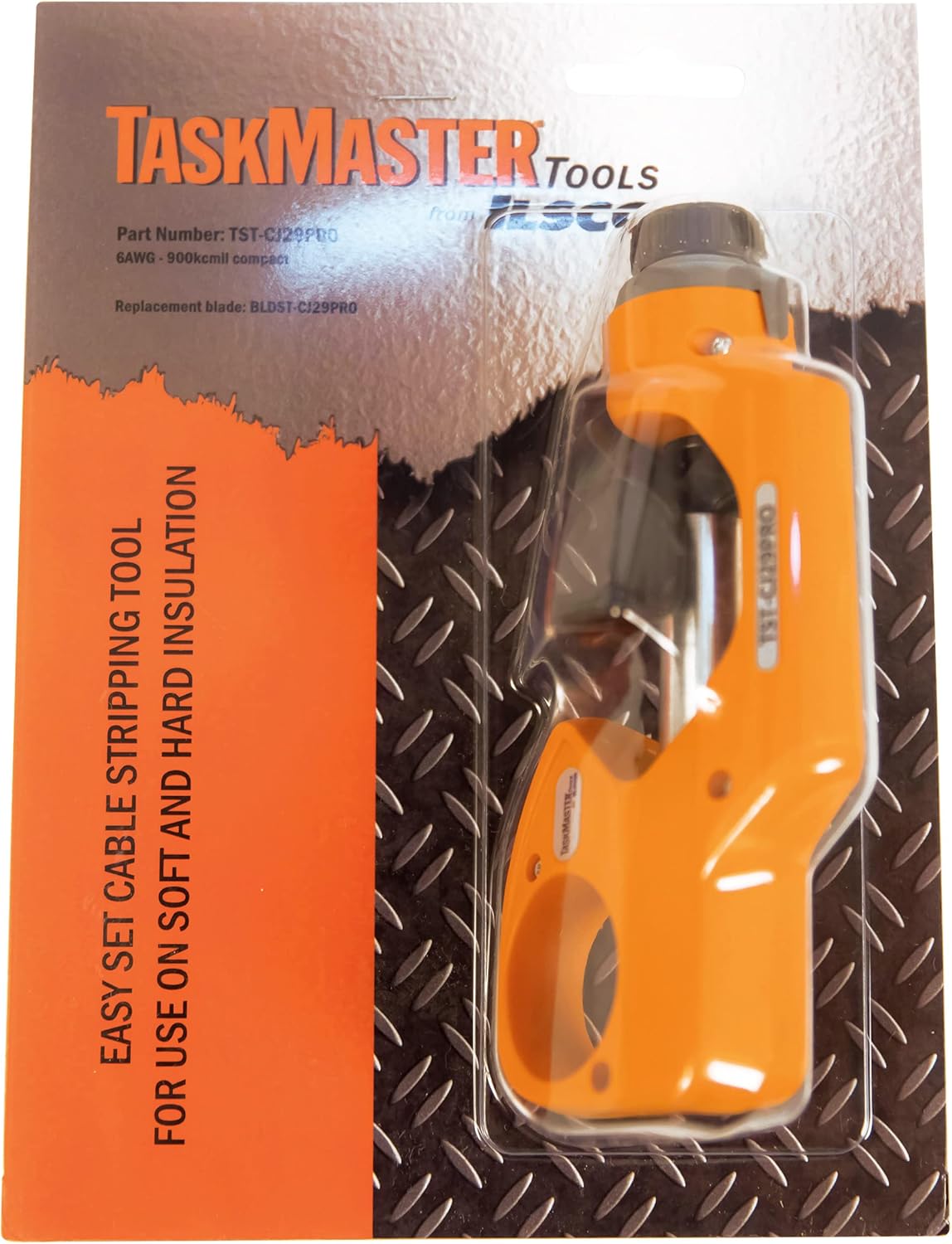 TaskMaster ILSCO TST-CJ29PRO Stripping Tool for Removal of Soft and Hard Outer Jacket insulation, cable diameter 0.18-1.14 in