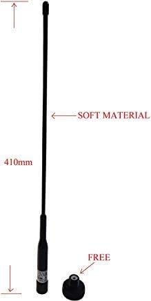Anteenna TW-BB-1 Ham Mobile Antenna with UHF Male Connector 144/440MHz VHF/UHF 2m/70cm Max Powr 60W 1 PC Free Black Color of Adaptor Connector NMO to UHF Female (SO-239)