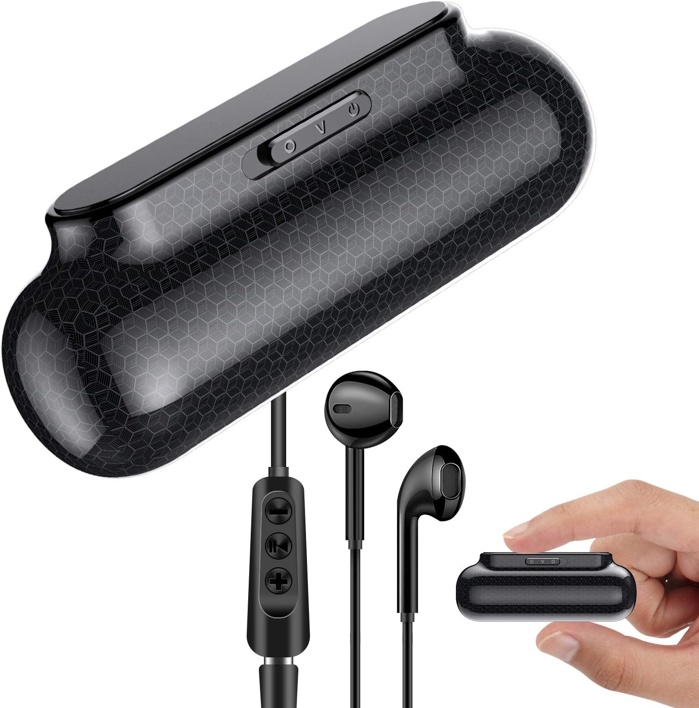 Binrrio Voice Activated Recorder, Magnetic Digital Voice Recorder 3200mAh-500H Continuous Recording Time 192 Hours Recording Capacity Recording Device for Lectures Pack of 2