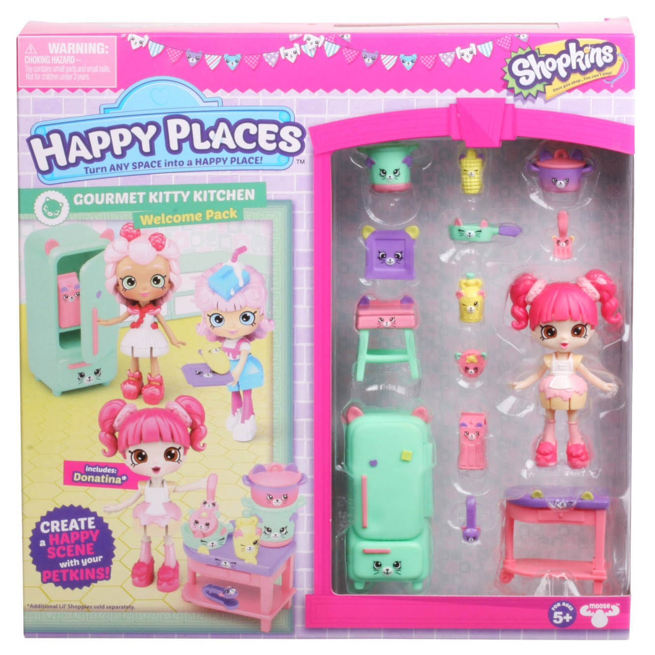 Shopkins Season 3 Happy places Welcome Pack - Gourmet Kitty Kitchen