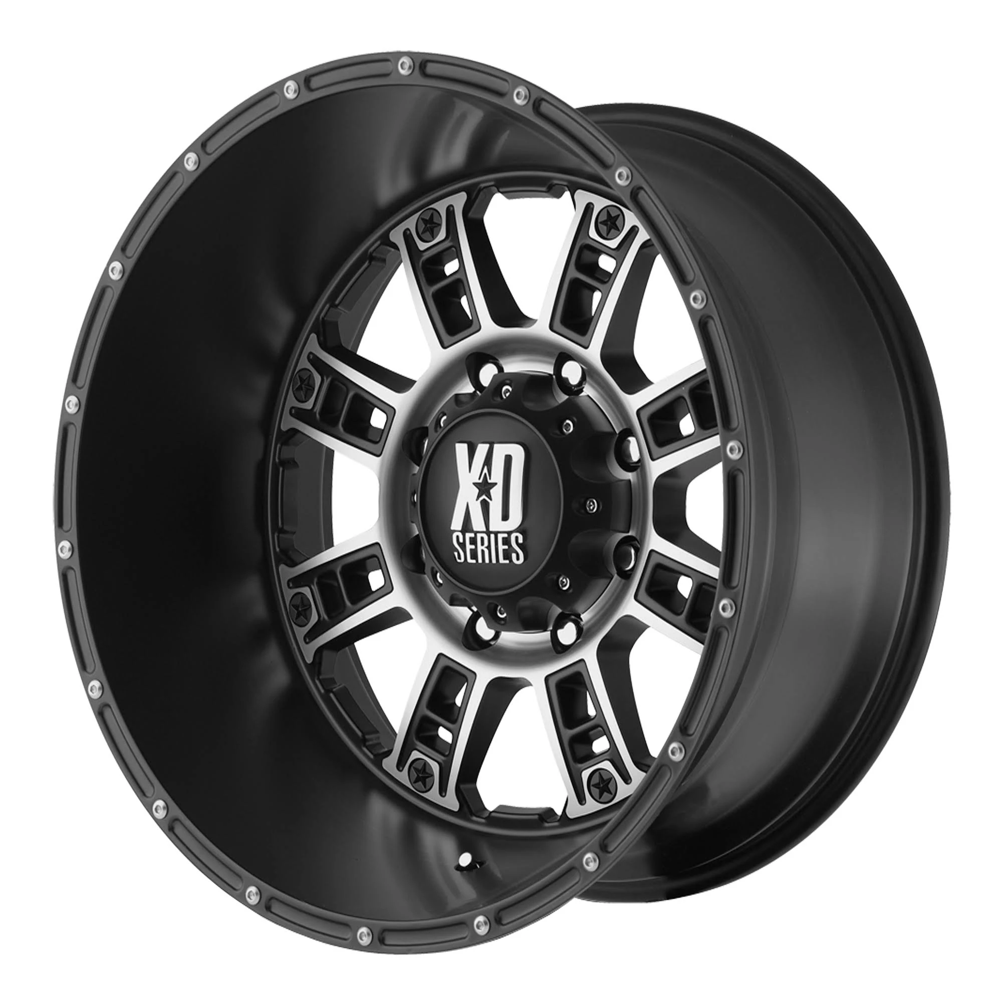 KMC XD Xd809 Riot Machined Black 20x12 8x165.1 -44mm (xd80921280744n)
