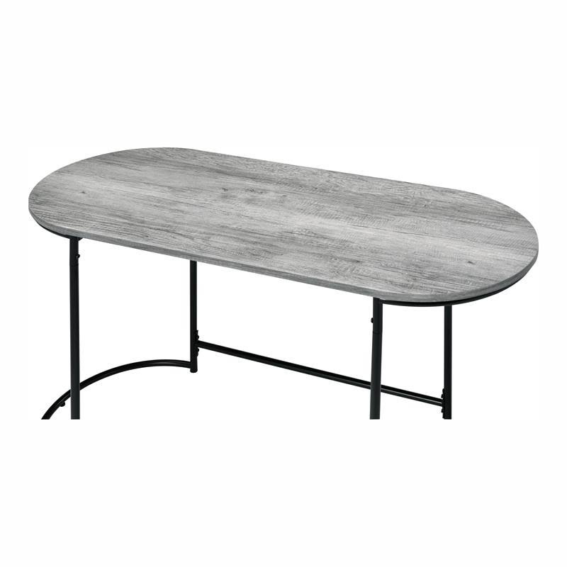 Furniture of America Wasiri Wood Writing Desk in Black and Light Gray