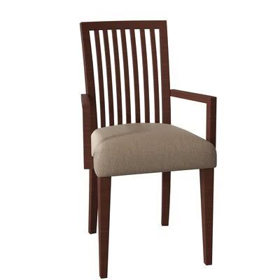 Skyline Slat Back Arm Chair Saloom Furniture Brown