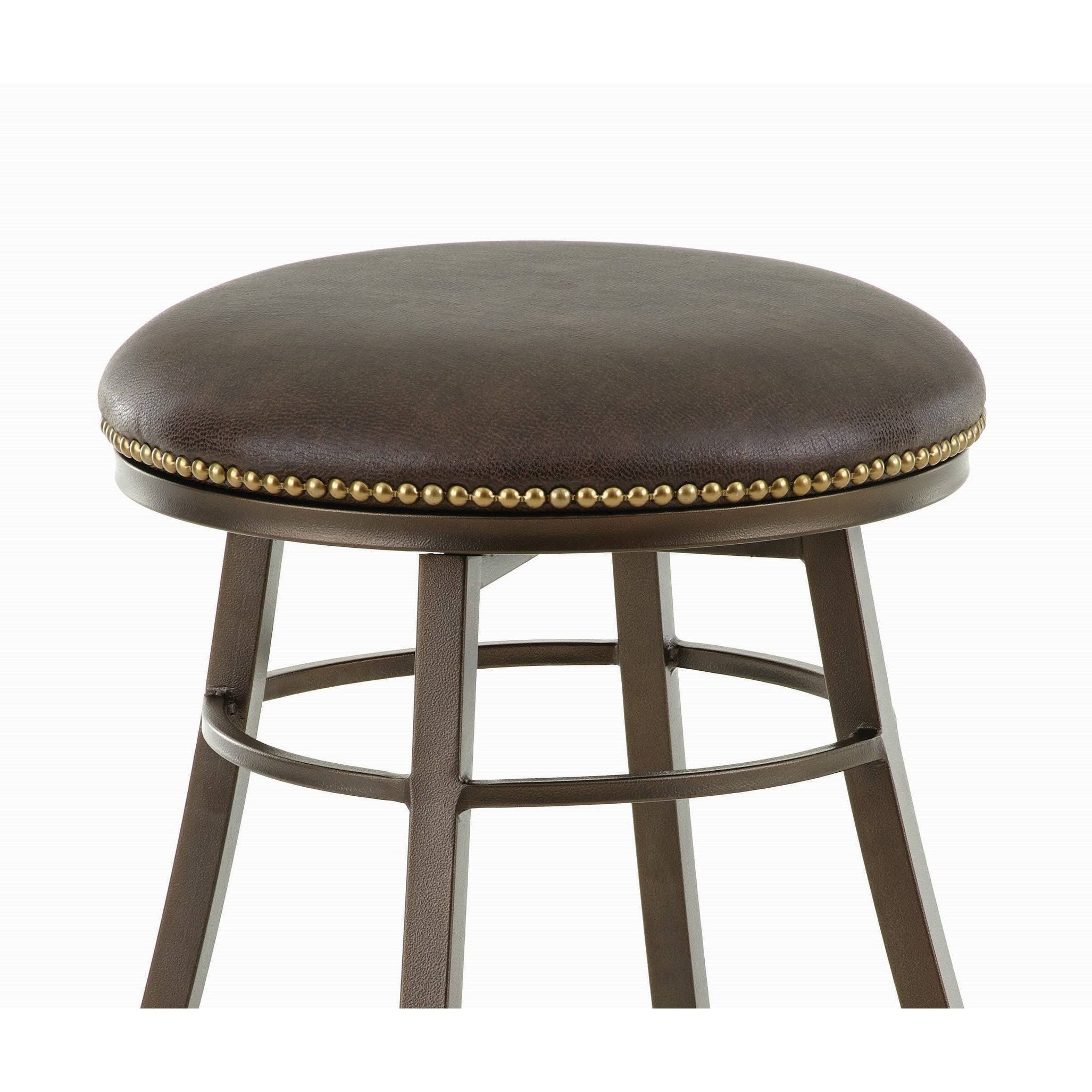 Copper Grove Tejeda Backless 24-inch Metal Swivel Stool (Bar Stool - Brown)