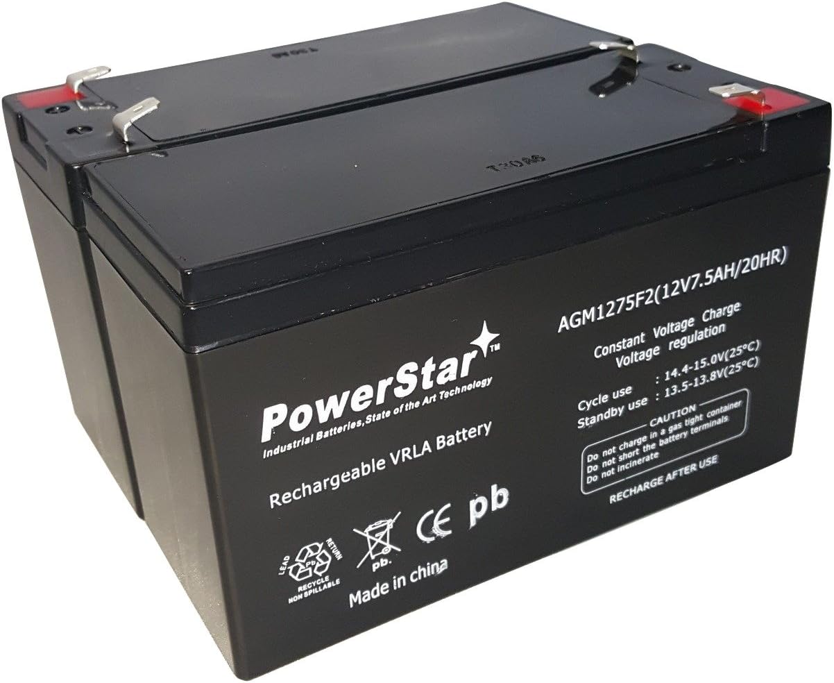 RBC5, 12V 7.5AH UPS Complete Replacement Battery Kit for APC SU450 Pack of 2