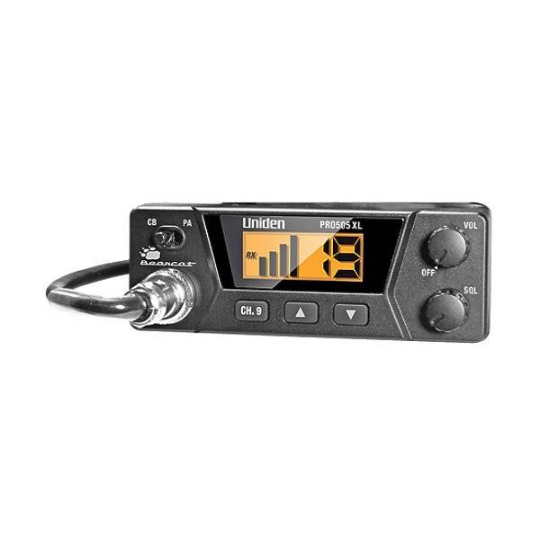Uniden PRO505XL 40-Channel Bearcat Compact CB Radio, Black