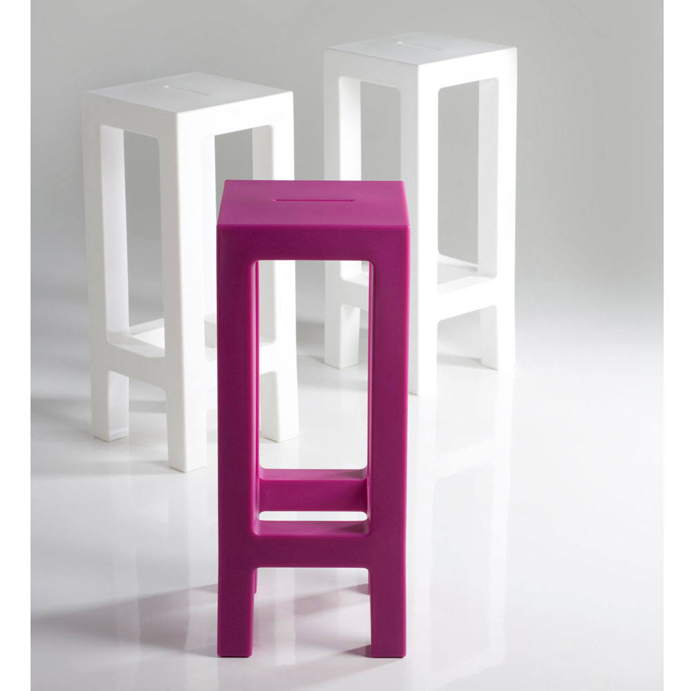 Jut Patio Bar Stool Vondom Anthracite